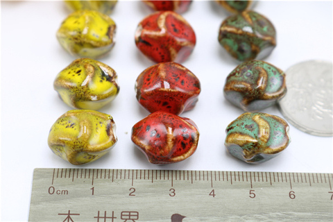 Fleur perles en forme de Boulette forme perles matériaux manuel accessoires diy collier #5339 ► Photo 1/2