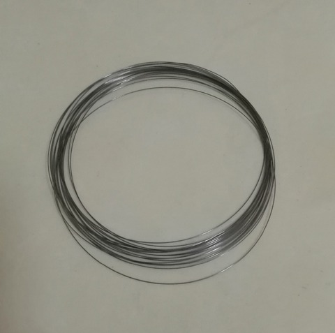 Fil de tungstène noir, 5 mètres, 0.4mm de diamètre, haute pureté, pour expérience industrielle, Wolfram ► Photo 1/4