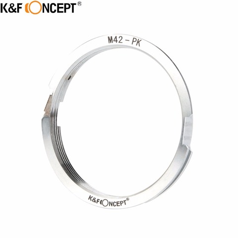 K & F CONCEPT – adaptateur d'objectif de caméra M42-PK, anneau en métal adapté à l'objectif à montage à vis M42 pour Pentax K ► Photo 1/5