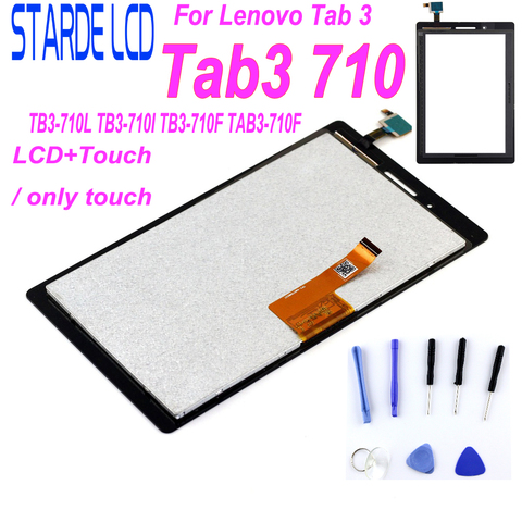 Écran tactile LCD avec numériseur, pour Lenovo Tab 3 710 Essential tab3 710 TB3-710L TB3-710I TB3-710F pièces détachées, nouveau ► Photo 1/6