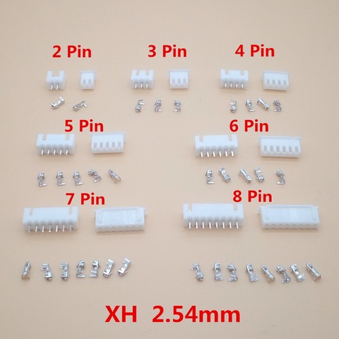 20 kits de connecteur XH 2.54mm, 2/3/4/5/6/7/8/9/10/12 broches JST, connecteur mâle, femelle, sertissage ► Photo 1/6