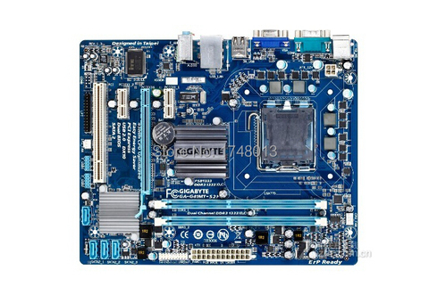 Gigabyte – carte mère LGA GA-G41MT-S2P DDR3 USB2.0, composant pour ordinateur de bureau, compatible avec processeur Intel G41, D3H, G41MT, S2P, d'occasion, 775 ► Photo 1/2