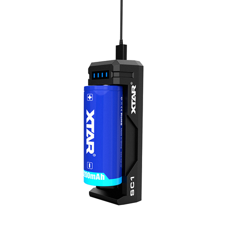 XTAR SC1 USB s'applique aux batteries Li-ion 3.6V/3.7V rechargeables 18650/18700/20700/21700/22650/25500/26650. ► Photo 1/5