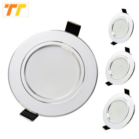 10 pièces lot led downlight lampe 3w 5w 7W 9w 12w 15w 18w 230V 110V plafond encastré downlights panel lumineux led rond livraison gratuite ► Photo 1/6