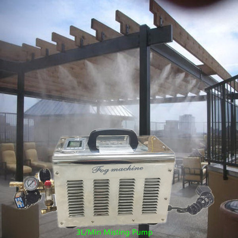 Machine à brouillard haute pression S083 CE 3L/min 800W, 60 bars, pompe pour système de brumisation de patio et humidification de serre ► Photo 1/1