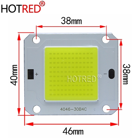 1-10 pièces haute puissance 50W puce LED COB lumières DC12V DC32V lumière perles Diode blanc chaud blanc froid blanc spectre complet 3000 K-30000 K ► Photo 1/6