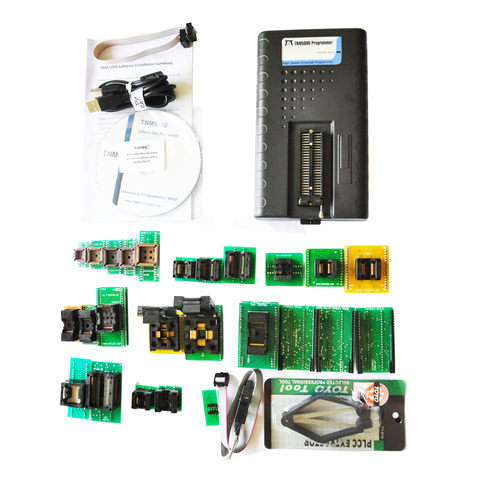 Nand flash – programmeur IC USB + 21 pièces, kit de prises d'adaptateur flash, alimenté par USB, prend en charge la mémoire Flash, EPROM,EEPROM ► Photo 1/2