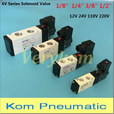 Électrovanne pneumatique électromagnétique, 4V210-08 4v110-06 M5, 1/4 