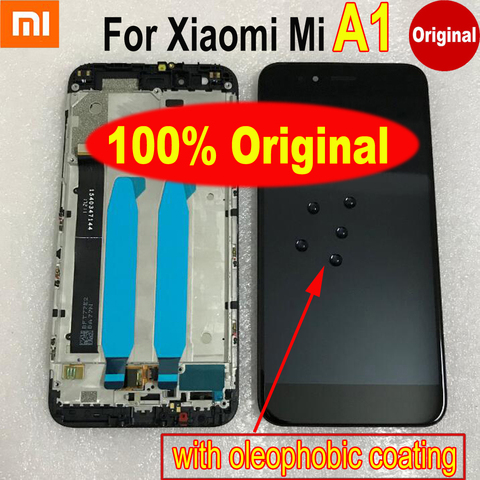 Ensemble écran tactile LCD avec châssis pour Xiaomi Mi A1 MiA1 MA1 5X M5X, 100% Original, meilleur fonctionnement ► Photo 1/3