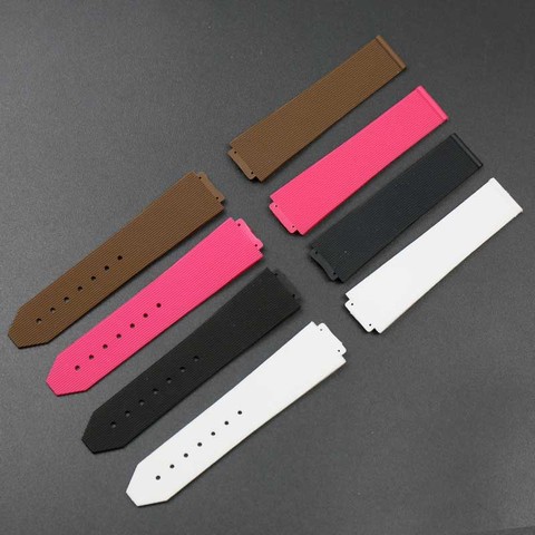 Bracelet en silicone pour femme 15mm x 21mm pour Hublot bracelet en caoutchouc étanche montre de sport accessoires ► Photo 1/6