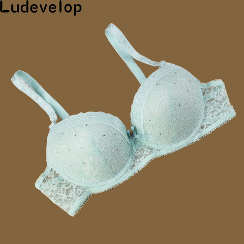 Soutien-gorge push-up en dentelle, sous-vêtements sexy pour femmes, bonnets, grandes tailles, style pour l'été, 3/4 ► Photo 1/2