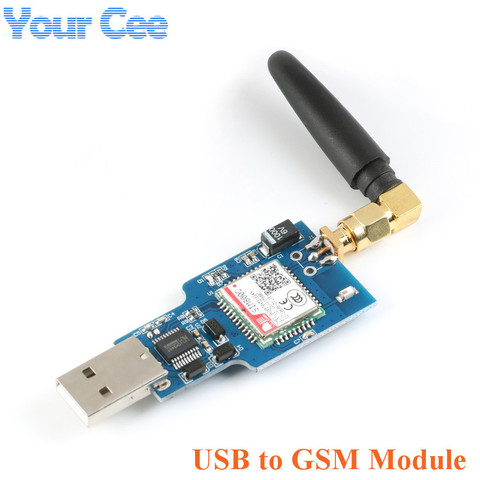 Module USB vers GSM, Module GPRS quadribande SIM800 SIM800C pour la messagerie SMS sans fil Bluetooth avec antenne ► Photo 1/6