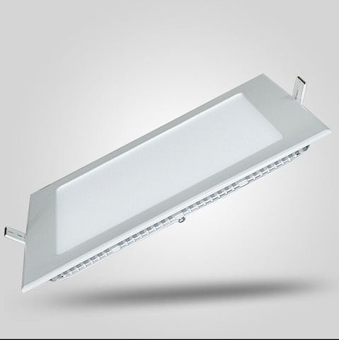 Plafonnier LED encastrable carré avec pilote, lumière à intensité réglable, 3/4/6/9/12/15/25W, 1 pièce ► Photo 1/4