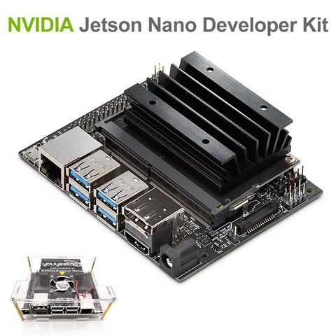 NVIDIA Jetson Nano A02, Kit de développeur, pour ordinateur, système artique, apprentissage en profondeur, ia, compatible PyTorch, tensflow ► Photo 1/6