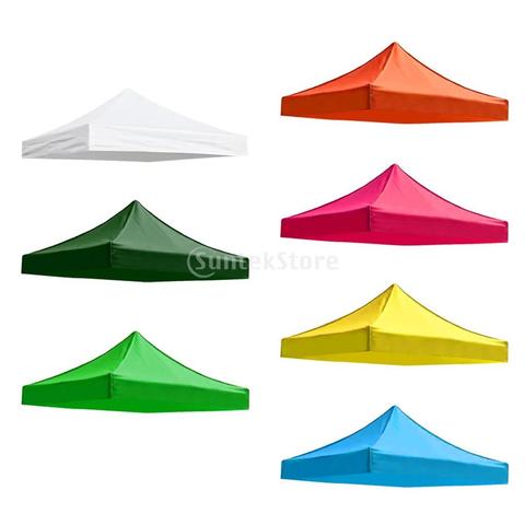 Couverture supérieure en plein air Gazebo jardin chapiteau tente remplacement soleil ombre en plein air 2.9x2.9 M Camping accessoires ► Photo 1/6