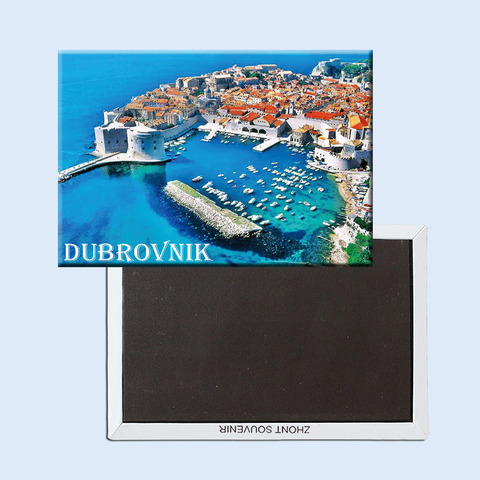 Dubrovnik – aimants de réfrigérateur, Souvenir touristique de vacances de destination touristique populaire, ville de croatie sur la mer adriatique, 21508 ► Photo 1/1