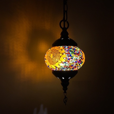 Turquie ethnique douane fait main lampe romantique café restaurant barre arbre lustre barre lustre ► Photo 1/1