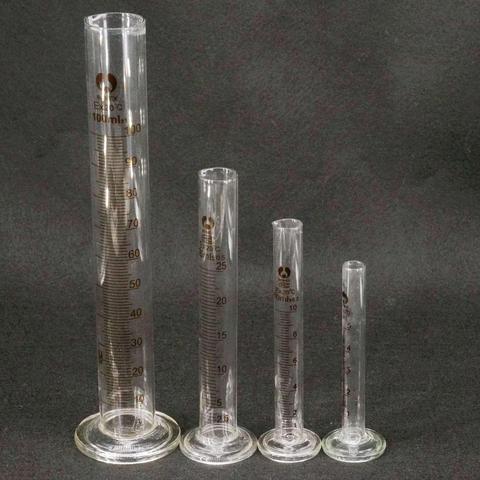 5/10/20/25/50/100/250/500/1000/2000ml cylindre de mesure gradué en verre sans plomb de laboratoire ► Photo 1/5