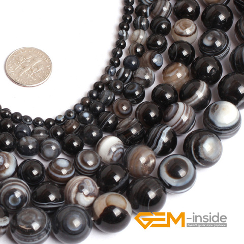Dzi – perles de cornaline en pierre d'agate naturelle, Sardonyx (Onyx), perles amples pour la fabrication de bijoux, 15 pouces ► Photo 1/6