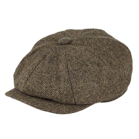 BOTVELA-casquette en laine Tweed pour hommes et femmes, chapeau Gatsby Retro, casquette de conducteur, noir, brun, jaune, bleu marine 005 ► Photo 1/6