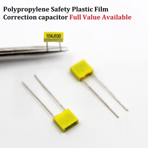 20 pc Polypropylène Film Correction condensateur 100 v 102J/152J/222J/332J/472J/682/ 103J/123J100V 0. /1/1.5/2.2/3.3/4.7/6.8/10/12NF/UF ► Photo 1/1