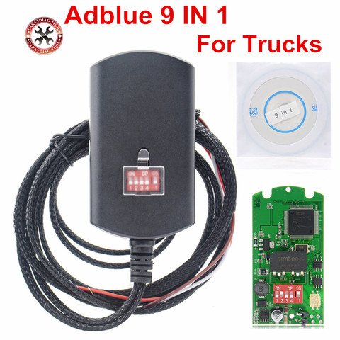 Pleine puce Adblue 9 en 1 mise à niveau Adblue 8 en 1 8in1 pour 9 camions émulateur bleu Ad pour camions lourds ► Photo 1/6