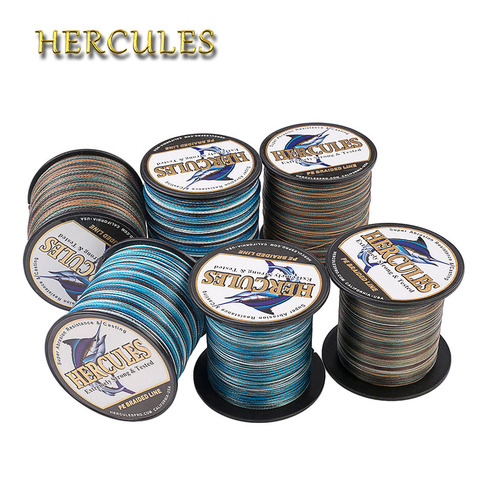 Hercules – ligne de pêche 4 brins, accessoires carpe, 100-2000M, fil tressé PE, camouflage, 6-100LB, matériel, Pesca ► Photo 1/5