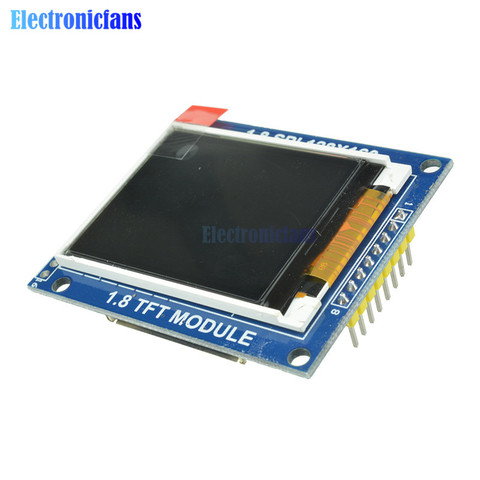 Mini 1.8 pouces série SPI TFT LCD Module affichage avec adaptateur de carte PCB IC 128x160 matrice de points 3.3 V 5 V IO Cmmpatible 1602 5110 ► Photo 1/6