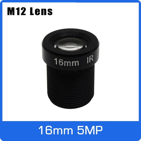 5 mégapixels M12 caméra de vidéosurveillance fixe, 1/2 pouces, 16mm, vue à longue Distance, pour caméra 1080P/4mp/5mp AHD IP, livraison gratuite ► Photo 1/6