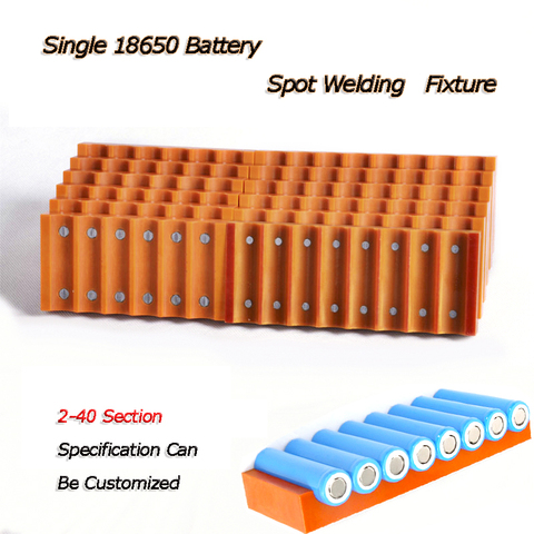 Machine à souder par points magnétique forte, fixation de batterie à une rangée 18650, fixation de soudage pour batterie au lithium 18650 ► Photo 1/6