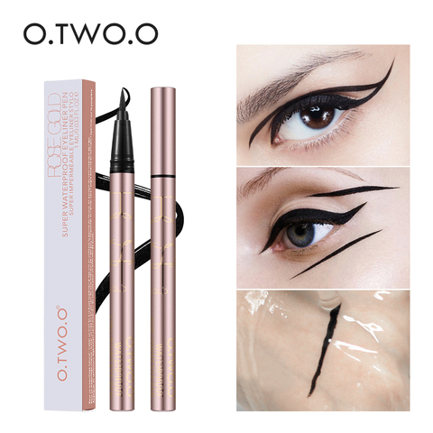 O.TWO.O professionnel imperméable à l'eau liquide Eyeliner beauté chat Style noir longue durée Eye Liner stylo crayon maquillage cosmétiques outils ► Photo 1/6