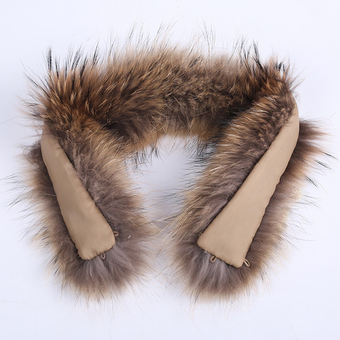 Col en vraie fourrure de raton laveur, 100% authentique, écharpe d'hiver pour femmes, offre spéciale ► Photo 1/5