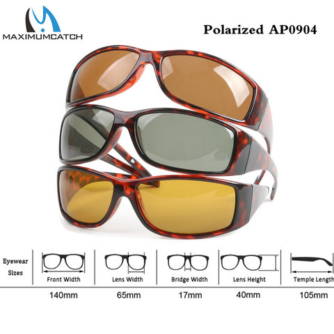 Maximumpick-lunettes de soleil polarisées, monture de tortue à la mouche, gris/jaune/marron ► Photo 1/6