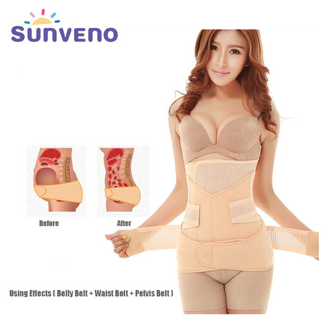 Sunveno professionnel maternité post-partum ventre bande Shapewear 3 en 1 minceur ceinture serrage ventre maternité pansement ► Photo 1/6