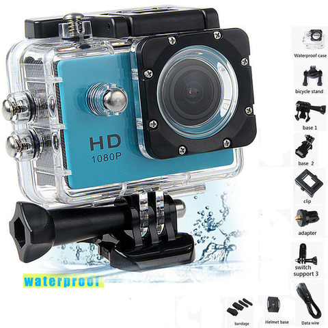 Mini caméra Full HD 1080P étanche pour Gopro Style Go Pro, caméscope de Sport pour activités en plein air, écran de 2 pouces résistant à l'eau ► Photo 1/6