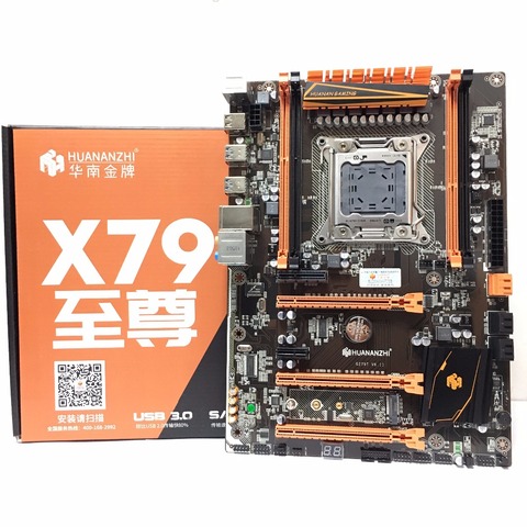 HUANANZHI deluxe X79 LGA 2011 DDR3 PC cartes mères ordinateur cartes mères adapté pour serveur RAM RAM de bureau M.2 SSD ► Photo 1/6