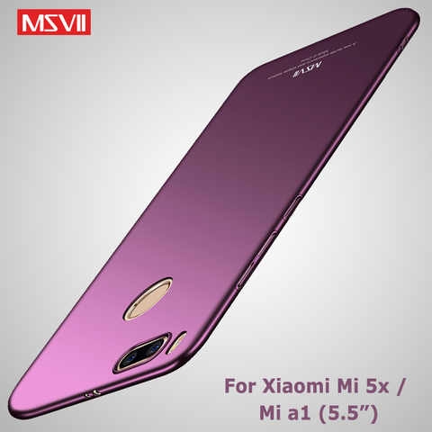 Étui de téléphone portable MSVII pour Xiaomi, mat, fin, rigide, PC, Mi5X, MiA1, X ► Photo 1/6