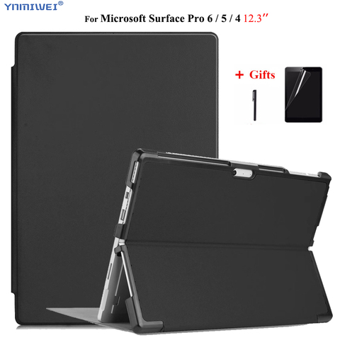 Étui pour Microsoft Surface Pro 6 2022 support étui en cuir pour Microsoft surface pro 7 pro 4 pro 5 pochette pour ordinateur portable + Films ► Photo 1/6