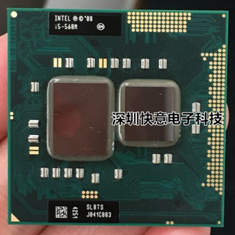 Lntel – processeur Dual Core i5 560M i5-560M 2.66GHz pour ordinateur portable, processeur PGA 988 i5-560M, fonctionne sur HM55 HM57 ► Photo 1/1