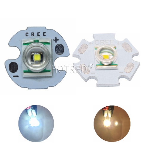1 pièces CREE XRE Q5 LED XLamp cree xr-e Q5 led Froid Neutre Blanc Chaud Jaune 3 W LED Émetteur de Lumière monté sur 16mm/20mm PCB ► Photo 1/6
