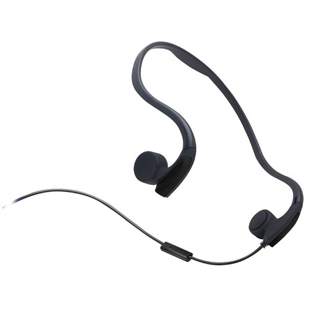 Écouteurs filaires à Conduction osseuse, oreillettes de sport de plein air, tour de cou, avec micro, pour Iphone xiaomi Samsung ► Photo 1/6
