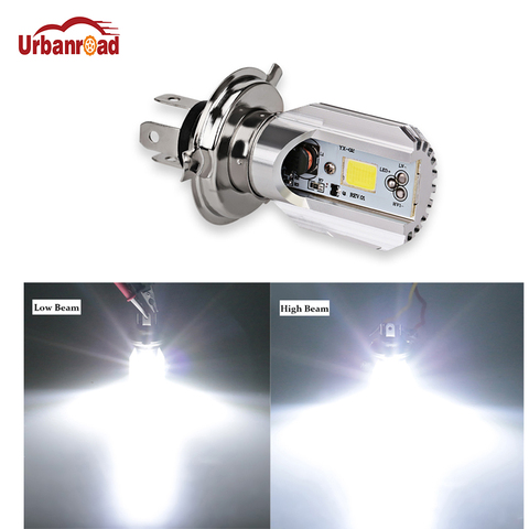 Urbanroad-ampoule Led pour Scooter | H4 6000K 12V HS1, ampoule de moto h4, ampoules de lumière pour bicyclette de moto, 1 pièce ► Photo 1/6