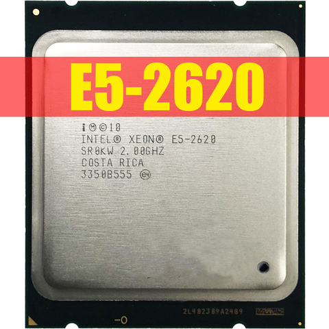 Intel Xeon E5-2620 E5 2620 2.0 GHz Six-Core douze fils processeur d'unité centrale 15 M 95 W LGA 2011 livraison gratuite ► Photo 1/1