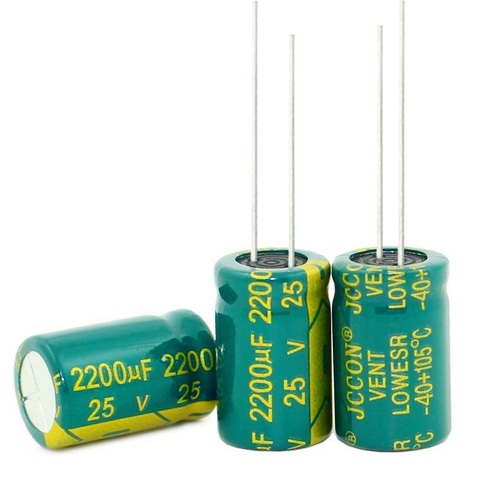 25V 2200UF 2200UF 25V haute fréquence basse résistance condensateurs électrolytiques taille: 10*20 10*25 meilleure qualité ► Photo 1/1