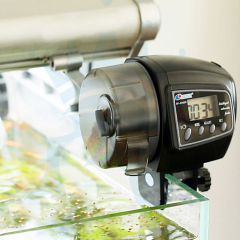 Poissons D'aquarium Automatique numérique mangeoire avec Écran LCD Réglable Alimentation De La Machine 1-4 fois AF2003, AF-2009D, AF2005D ► Photo 1/6