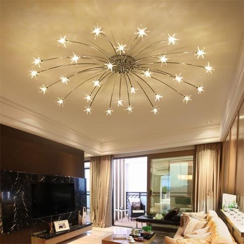 Plafonnier créatif moderne, éclairage de plafond avec étoiles G4, lustre, idéal pour le salon, la chambre d'enfant LED ► Photo 1/6