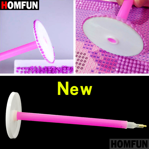 HOMFUN très utile! Nouveau carré rond daimond peinture stylo roue diamant outils Point stylo bricolage cristal ramasser roues cadeau ► Photo 1/6