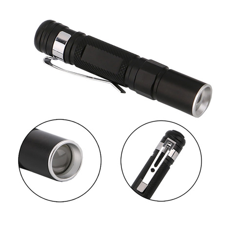 Mini lampe de poche Portable XPE, torche, lanterne étanche, batterie AAA, puissante, LED, pour le Camping et la chasse ► Photo 1/6