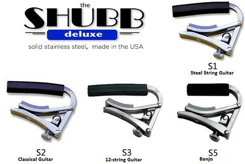 Shubb Deluxe série S cordes en acier guitare Capo S1 S2 S3 S5 pour guitare acoustique/classique/12 cordes et Banjo Capotraste ► Photo 1/1