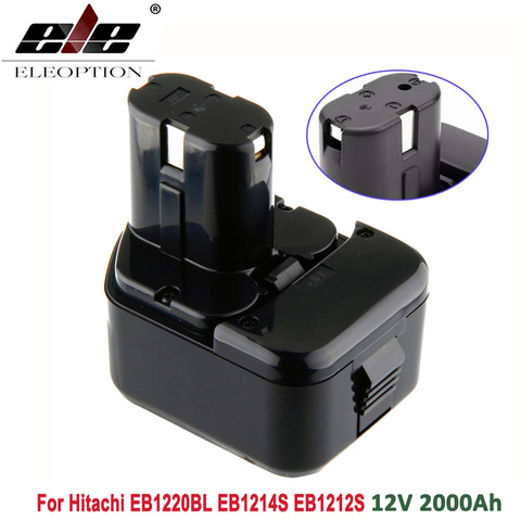 ELEOPTION Haute Qualité 2000 mAh 12 V 2.0Ah Batterie pour Hitachi EB1214S 12 V EB1220BL EB1212S WR12DMR CD4D DH15DV C5D, DS 12DVF3 ► Photo 1/6